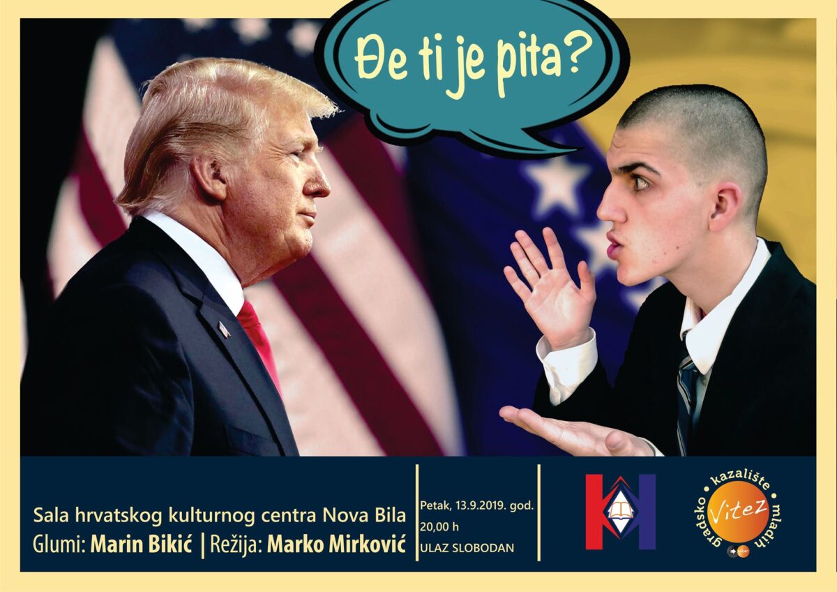 Komedija ,,Đe ti je pita?” GKM-a Vitez u petak u 20 sati na sceni HKC-a Nova Bila