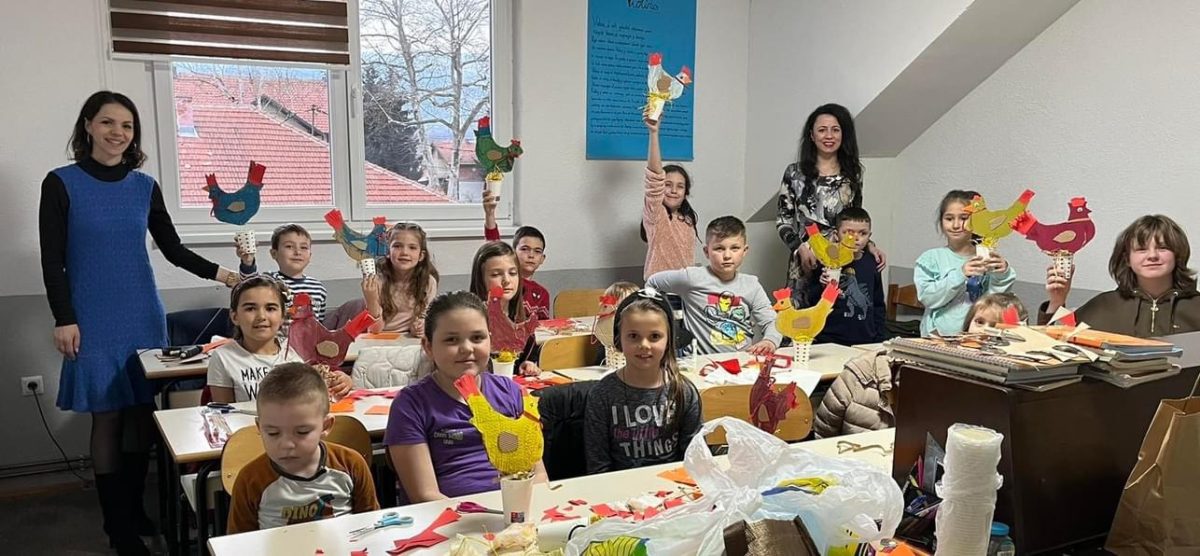 Jelena Androšević i Sandra Zrnić u HKC-u održale uskrsnu radionicu za djecu