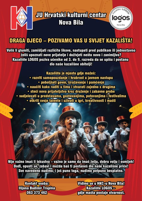 Kazalište “LOGOS” Nova Bila – novo poglavlje kazališne priče